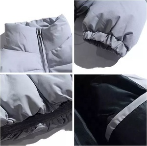 Men's Winter Loose Puffer Jacket Windproof Stand Collar Oversized <b>Bubble</b> <b>Coat</b> Unisex Warm Parka - Product Image 4