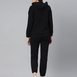 Nouvelle Arrivée : Survêtement Noir Décontracté Léger pour Femme, Marque Privée, avec Logo Tendance, Haut Long, Design Uni, Collection Hiver - Product Image 2