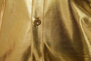 Chemise habillée formelle pour homme en satin, personnalisable (ODM), couleurs variées, pour soirée, boîte de nuit, discothèque, spectacle sur scène, manches courtes - Product Image 6