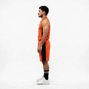 Uniformes de baloncesto sin mangas personalizados profesionales, conjunto transpirable de secado rápido, ropa de equipo con cuello en V, camiseta para hombre adulto - Product Image 2