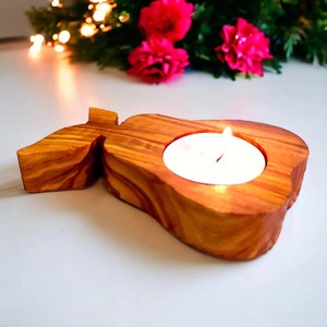 Handmade Round Wooden <b>Tea</b> <b>Light</b> Holder Natural Wood Candle Stand Home Decoration Wedding Centerpiece Digital Printing - Product Image 6
