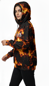 Hoodie unisexe surdimensionné de qualité supérieure pour l'hiver, avec impression intégrale, coupe décontractée, conçu pour les marques de streetwear mondiales - Product Image 5