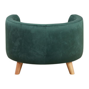 โซฟาเบดสำหรับสัตว์เลี้ยงทรงกลม รุ่นโมเดิร์น ยี่ห้อ Mikahome ทำจากกำมะหยี่และโฟม สำหรับสุนัขและแมวขนาดเล็ก พร้อมเบาะรองนั่งถอดซักได้ - Product Image 5