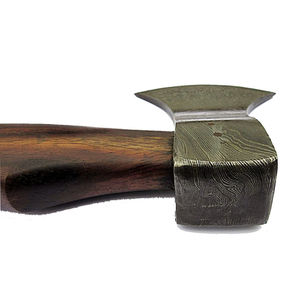 Burraq Custom Damascus Steel Tomahawks <b>Axe</b> Head Rosewood <b>Handle</b> Leather 15-Inch Overall Length Camping Hunting DIY Industrial - Product Image 2