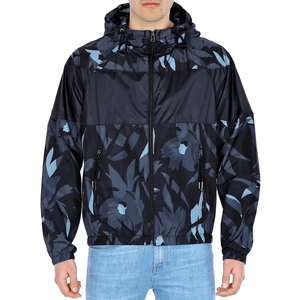 Chaquetas cortavientos con capucha y cremallera, sublimadas con logotipo personalizado, ligeras, 100% poliéster, unisex, para exteriores, en venta. - Product Image 5