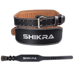 Professional Leather Powerlifting Belt Gym Waist Support Safety Belt for Strength <b>Training</b> Fitness Safety - Product Image 4