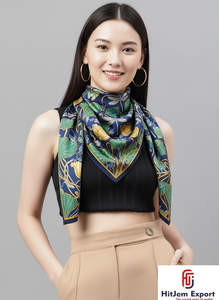 Foulards carrés de qualité supérieure Tissu léger Impression personnalisée Accessoires de mode élégants pour femmes Parfait pour la vente en gros - Product Image 6