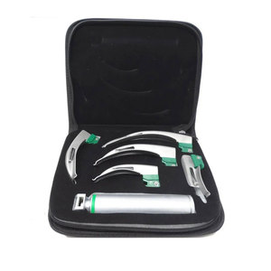 High Quality Reusable Stainless Steel Laryngoscope Set With LED <b>Light</b> 6 Fiber Manual Top Surgery <b>Professional</b> Medical Intubation - Product Image 1