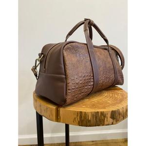 Bolsos de viaje de lujo, resistentes al agua, ecológicos, fáciles de llevar, de cuero genuino, para adultos. - Product Image 2