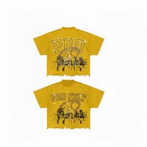 Fashionable Stylish Men's Loose High Street 100% Cotton Vintage Comfortable Low MOQ Custom Logo Hip Hop Breathable T-shirt - Product Image 6