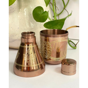 Bouteille Mukhwas en laiton artisanal de luxe, design empilable, préservation de la fraîcheur, étanche à l'humidité, pour la cuisine et les aliments - Product Image 3