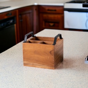 Indian Supplier Elegant Acacia Wood Utensil <b>Storage</b> Holder for Cutlery Display or Dining Table Setup Available at Factory Price - Product Image 5