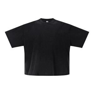 Camiseta Formal Vintage Extra Grande de Alta Calidad, 100% Algodón Lavado, con Efecto Desgastado, Personalizable, Ecológica, Transpirable y Tejida para Hombre - Product Image 1