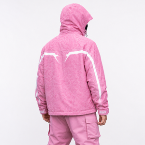 Ensembles de survêtements personnalisés avec capuche et fermeture éclair gris pour hommes, style streetwear, en molleton, avec logo, pour l'hiver, vente en gros - Product Image 6