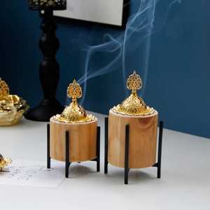 Skill Artisan New Style Wooden Wood Pattern Bakhoor Wedding Religious Aromatic Fragrance Eco-Friendly Durable Incense <b>Burner</b> - Product Image 2