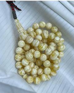 Elegant Eco-Friendly Handmade Round <b>Honey</b> Resin Tasbeeh for Zikr - Product Image 3
