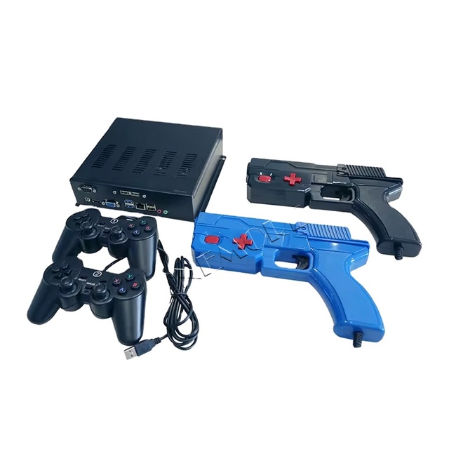 ONEMORE OMGC522 4 Player Metal Light Gun Arcade Game Modified to USB for PC Shooting Games with Shock Recoil 110V/220V