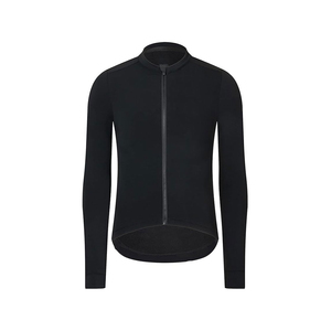 Maillot de Ciclismo Azul Oscuro de Manga Larga con Cierre Frontal Completo para Hombre y Mujer, Ropa Deportiva - Product Image 3