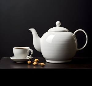 Théière à motif floral lavande très vendue avec bec verseur fluide, poignée confortable et corps isotherme pour le service du thé - Product Image 5