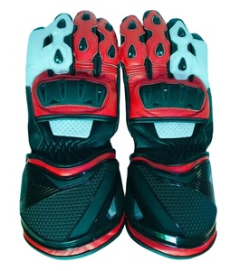 ถุงมือขับขี่มอเตอร์ไซค์หนังวัวแท้คุณภาพสูง PK - Product Image 1