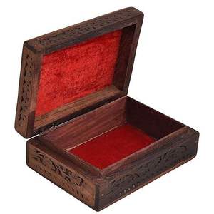 Boîte de rangement pour bijoux en bois moderne, écologique, sculptée à la main, pour femmes, pour la maison, la chambre à coucher, la table de maquillage - Product Image 4