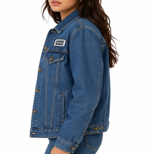 Chaqueta Vaquera Extra Grande para Mujer, Cómoda para el Día a Día, Tejido Resistente, Estilo Clásico, Fabricación Personalizada OEM - Product Image 4