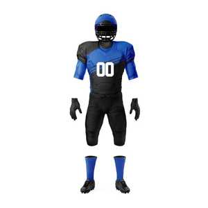Nouveau maillot de football d'équipe personnalisé OEM 100% polyester, séchage rapide, respirant, manches courtes, sangle réglable, maille, football américain - Product Image 3