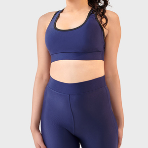 Women's Plus Size Medium Support Breathable Eco-Friendly Spandex/Nylon Solid Color Sports <b>Bra</b> for Fitness Yoga-Customizable OEM - Product Image 1