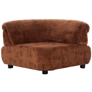 Sofá Seccional Curvo de Lujo Zeki, Tapizado en Tela Premium, Sofá de Esquina Moderno para Sala de Estar, Sofá para Vestíbulo de Hotel - Product Image 5