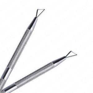 Herramienta Profesional de Acero Inoxidable de Doble Punta para Empujar Cutículas y Raspar Uñas, Limpiador de Piel Muerta, Suministro al por Mayor - Product Image 3