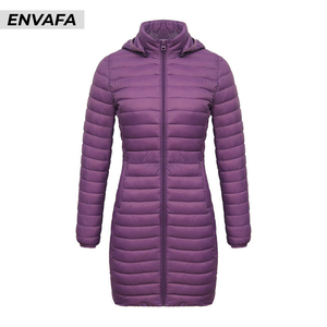 Custom Puffer Jacket Women <b>Waterproof</b> Mid-<b>length</b> Slim Puffer <b>Coat</b> Removable Hooded Lightweight Puffer <b>Coat</b> Parkas Femininas ODM - Product Image 6
