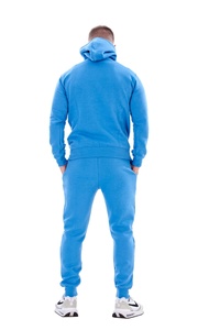 <b>Plain</b> <b>Tracksuit</b> Fleece Ribbed Cuff Sweatshirts Embroidery <b>Plain</b> Color Long Sleeve Custom Made Men's <b>Tracksuits</b> - Product Image 2