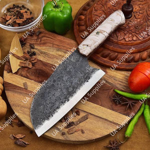 Couteau serbe artisanal personnalisable, forgé, ambidextre, aspect vintage, fonctionnel, en acier inoxydable, avec poignée à prise ferme, OEM OBM - Product Image 6