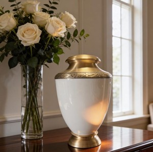 Urna Funeraria Royal Look 100% Hecha a Mano, Urna de Cremación para Adultos, Urna de Metal Sólido para Cenizas Humanas, Venta al por Mayor y Gran Éxito de Ventas - Product Image 1