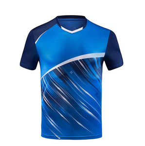 Camiseta Deportiva de Manga Corta para Hombre, Impresión por Sublimación, Secado Rápido, Poliéster/Algodón, Cuello en V, Ecológica, Corte Regular - Product Image 6