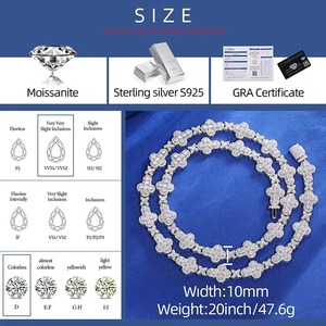 Custom 925 Sterling Silver Rhodium Gold Plated Zirconia Cross Cloud Fine Jewelry & Pendants Necklace Luxury Fashion Gift - Product Image 3