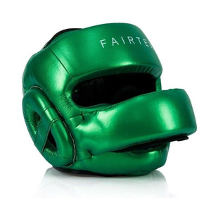 อุปกรณ์ป้องกันศีรษะสำหรับชกมวย Fairtex สีเขียว ทำจากหนัง PU ป้องกันเต็มใบหน้า สำหรับผู้ใหญ่ ใช้ได้ทั้งชายและหญิง อุปกรณ์ฝึกซ้อมกีฬา - Product Image 2