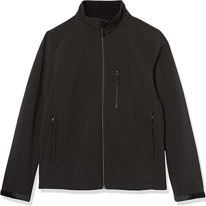 Veste softshell noire de haute qualité avec poche zippée sur la poitrine, coupe-vent, respirante, pour la pêche en plein air, veste thermique softshell - Product Image 4