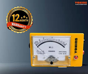 Testeur d'isolation analogique BA-501 500V 100MΩ Fonctionnant sur piles |   Fabriqué en Inde |   Haute précision ±5% |   Testeur IR pour moteur - Product Image 4