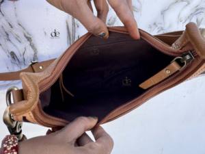 Nouveauté 2026 : Sac à main bandoulière en cuir sculpté à la main, style bohème gypsy, fait main, élégant, style western - Product Image 6