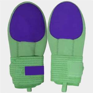 Guante de Béisbol de Punto Verde con Protección de Palma Morada para Lanzador Diestro, Protector de Dedos, Guantes de Softbol Personalizados, Guante de Deslizamiento - Product Image 1