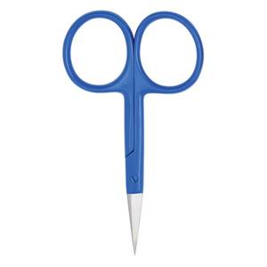 Ciseaux de manucure Morje Surgical Blue Steel Handle pour droitiers, lame en acier inoxydable, pointe acérée pour la coupe des cuticules, adulte - Product Image 2