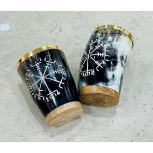 แก้วบัฟฟาโลฮอร์นแก้วดื่มแบบไวกิ้งแก้วเบียร์ฮอร์นวัว/แก้ว - Product Image 1