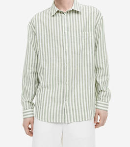 Men Summer Dress <b>Shirts</b> Ultra Soft Lightweight <b>Long</b> Sleeve Cotton Satin Casual <b>Beach</b> <b>Shirt</b> Custom Logo Casual <b>Shirt</b> - Product Image 6