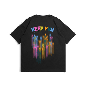 T-shirt personnalisé pour homme en gros, 100 % coton, multicolore, coupe classique, style streetwear, logo personnalisé, 220g - Product Image 4