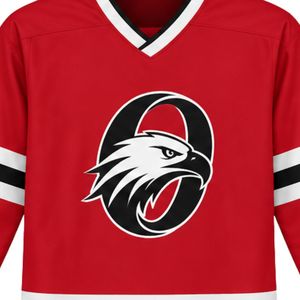 Red Black Sublimation Ice Hockey Jersey Long Sleeve Sports Team Uniform Training Shirt Outdoor Competition Wear <b>Athletic</b> Hock - Product Image 5