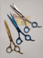 Ciseaux de rasoir de barbier professionnels marque privée ciseaux de coupe de cheveux de Salon en acier inoxydable ciseaux de coiffure en gros