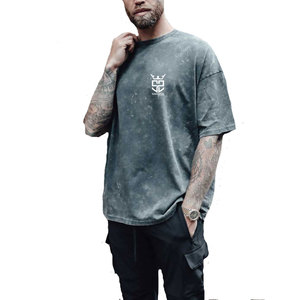 Servicio OEM, Camiseta Ligera 100% Algodón Estampada para Hombre, Camiseta con Lavado Ácido, Ajuste Holgado, Superventas - Product Image 1