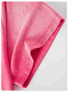 Camiseta Tie Dye Rosa para Hombre, Degradado, Algodón Lavado, Estilo Casual Urbano, Holgada, de Verano - Product Image 4