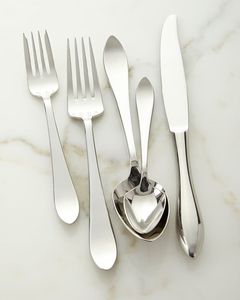 Ensemble de couverts en acier inoxydable au design moderne, vente en gros, fourchette, cuillère, couteau, compatible lave-vaisselle, pour restaurants et hôtels, directement de l'usine - Product Image 1